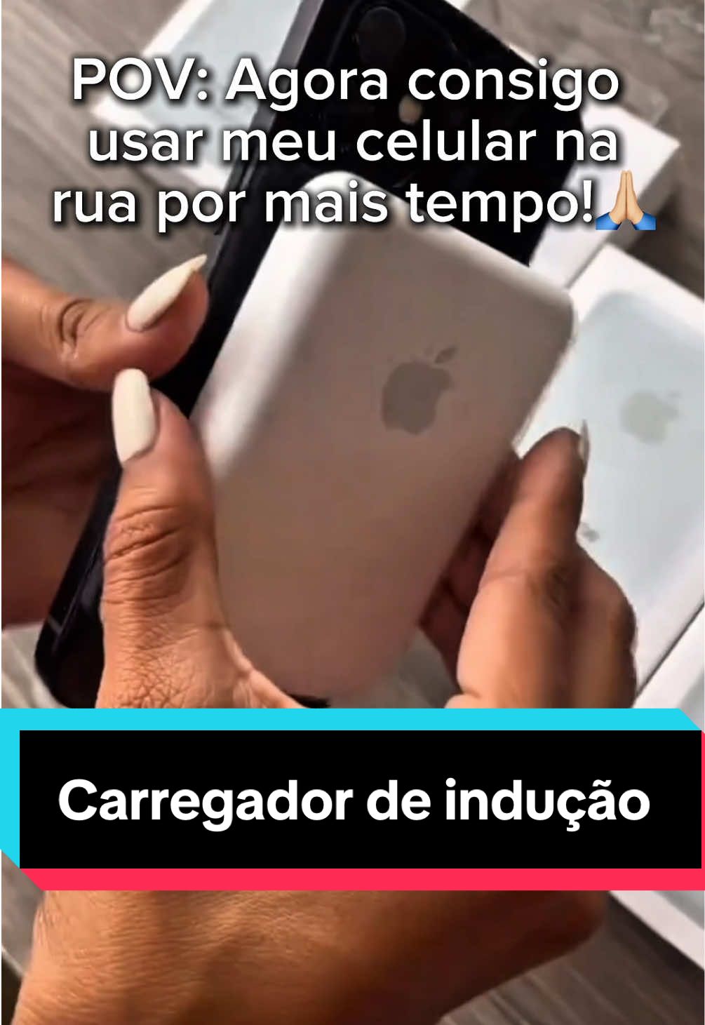 Carregador de indução por menos de 30 reais! Carregador portátil pro dia a dia! #achados #tiktokshop ##vendas #eletronicos #carregadorportatil 