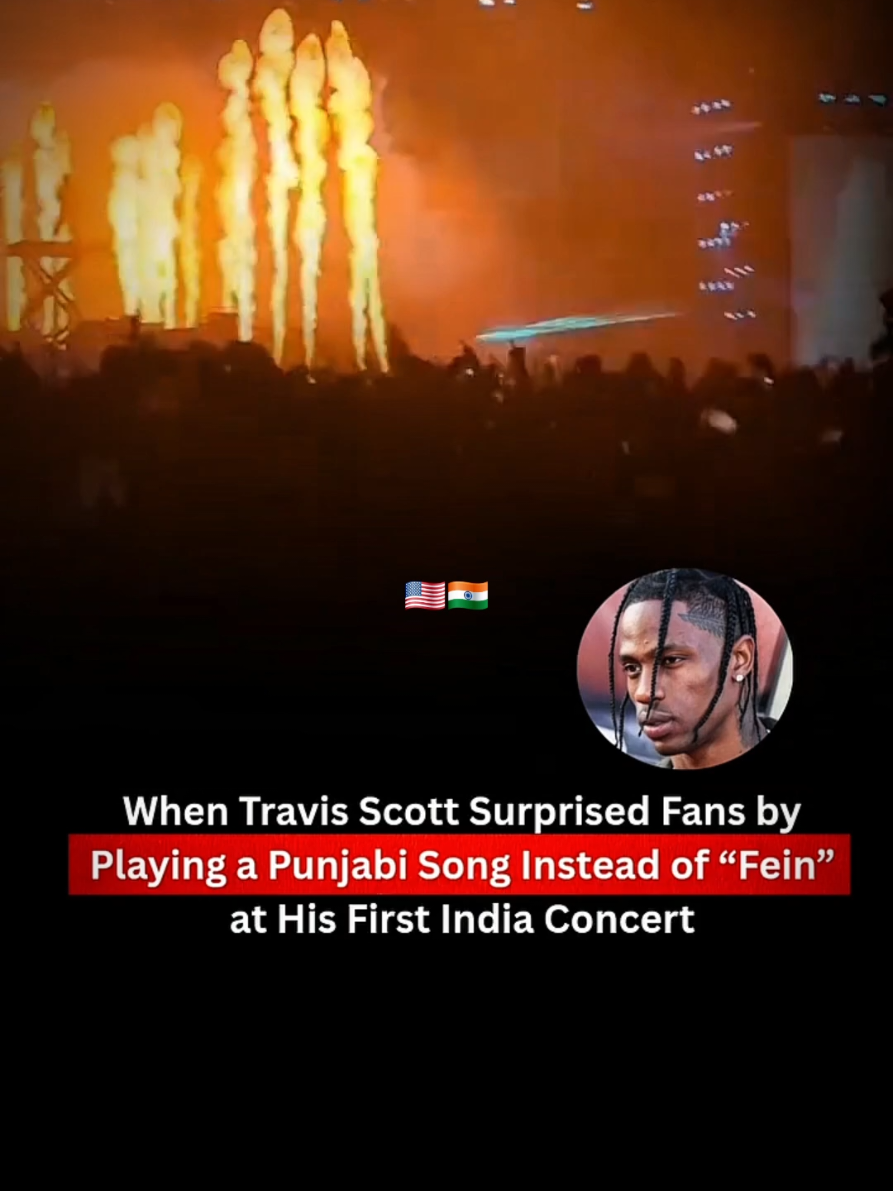 Travis Scott Plays Jazzy B Live In Delhi 🇺🇲🇮🇳🕊👑. #traviscott #india #jazzyb  #delhi #fein 