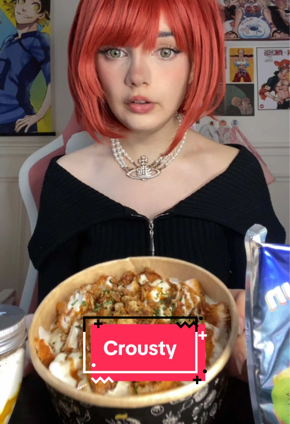 Degustation d’un petit menu crousty enfant car je suis kawaii. On oublie pas le tiramisu avec des baguettes @kroustysabaidi.fr #pourtoi #degustation #crousty #kroustysabaidi #mukbang 