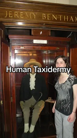 Jeremy Bentham was an English philosopher from the 1700s who helped shape modern ideas of human rights and utilitarianism. When he died in 1832, he left specific instructions for his body to be preserved and displayed as an “Auto-Icon,” believing his physical presence could keep inspiring education and reason even after death.  His skeleton was dressed in his clothes, topped with a wax head, and placed in a glass case at University College London — where he still “attends” meetings to this day. #weirdhistory #taxidermy  #strangebuttrue  #tobykeith  #philosophy 