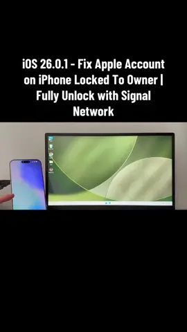 iOS 26.0.1 - Fix Apple Account on iPhone Locked To Owner | Fully Unlock with Signal Network #watson_tech1 #fypp #icloudbypass #icloudunlock #activationlockremoval @MARLON WIRELESS @Marlon Wireless @apple @appledsign | Apple Expert @giuseppedomenical @Fane Repairs UK📱 @PedroCeballosMayoreo 