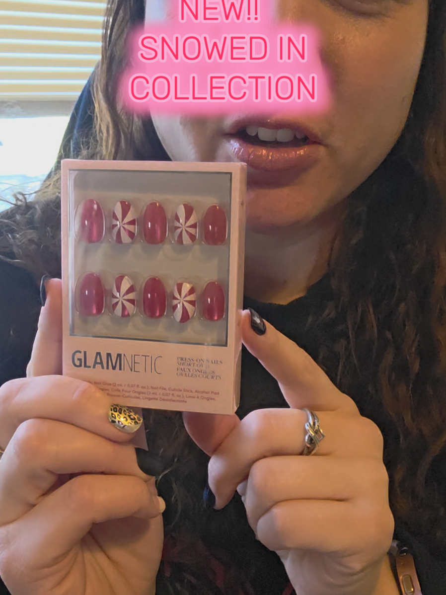 Show off your festive spirit with the Glamnetic Snowed In Press-On Nail Collection! I'll be wearing this Candy Crush set, for a super fun holiday manicure. The collection has a variety of designs to fit your seasonal style. #GlamneticNails #HolidayMani #tiktokshopblackfriday #tiktokshopcreatorpicks #tiktokshopcybermonday @Glamnetic 