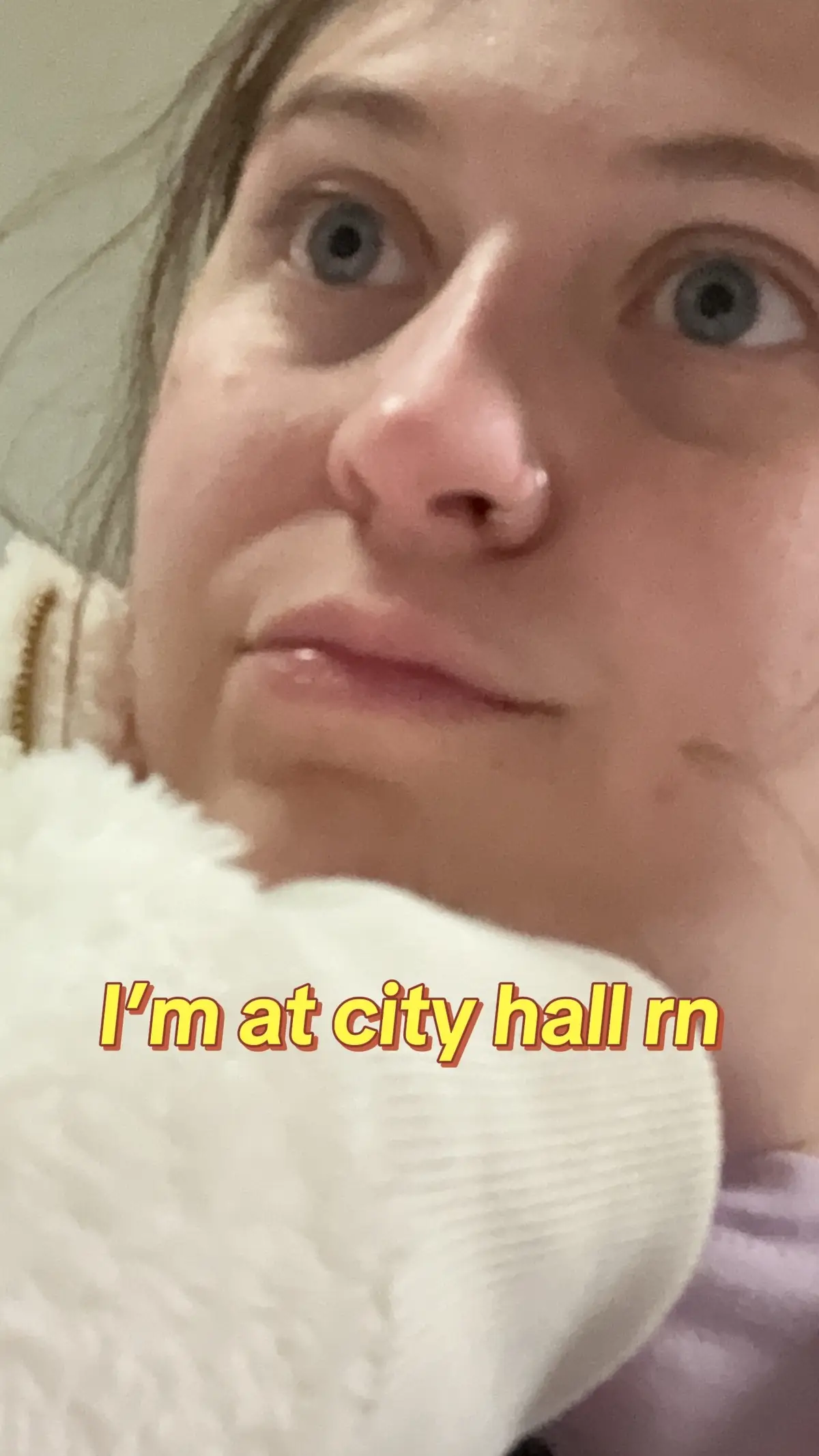 I’m at city hall, where are you? 
