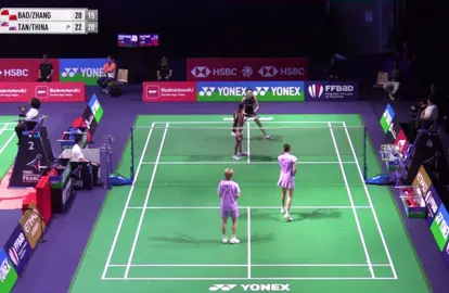 YONEX FRENCH OPEN 2025🏸 R16 | WD | 🇲🇾 PEARLY TAN/ M. THINAAH Def. 🇨🇳 BAO LI JING ZHANG SHU XIAN. 22-20,21-15. #yonexfrenchopen2025 #pearlytan #thinaahmuralitharan 