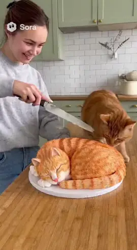 Cat Shocked very funny moments #tiktok #usa🇺🇸 #sora #ai #fypシ゚viral🖤tiktok 