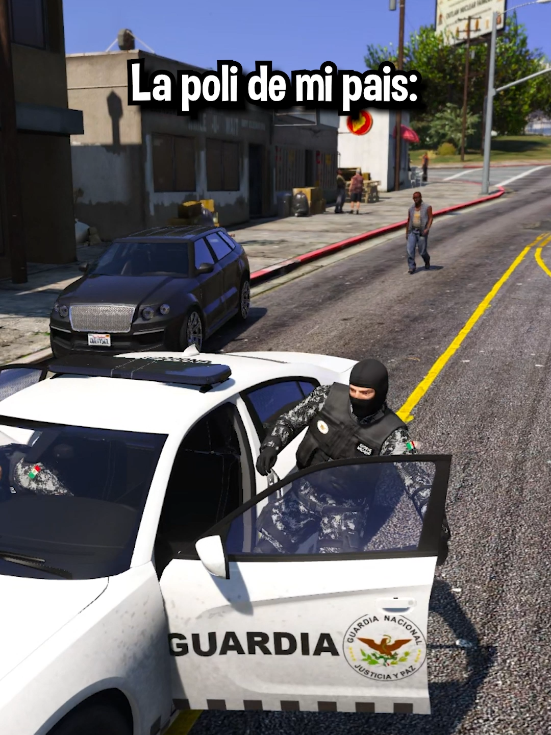 México nunca decepciona… ni la policía 😭🔥 #Mexico #policia #Ejercito #gta #gta5 #gtav