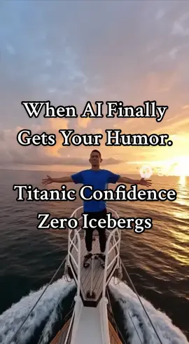 Jack had Rose. I’ve got ChatGPT. Both make me feel unstoppable. 💙 #TitanicAI #OnTopOfTheWorld”