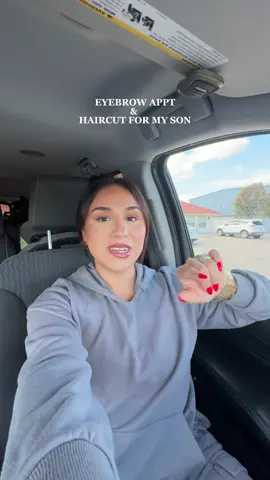 Eyebrows got me feeling like a million bucks😍 & how handsome does my little man look🫶🏼  #momof4 #MomsofTikTok #momvlogs #eyebrowshaping #relatable