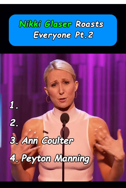 Nikki Glaser Roasts Everyone Pt.2 #nikkiglaser #comedy #comedycentral #roast #usa 