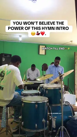 Replying to @____EMMZY💖💙🤴 THE MOST EPIC HYMN INTRO EVER 🫶🏾? WATCH TILL END😂⚡️. Like and Follow for more. 🔔 🗣 Use Headphones, Earpods 🎧  for better sound quality.  #fypツ #vic_the_drummer_boy #drummer #drumming #drummersoftiktok 