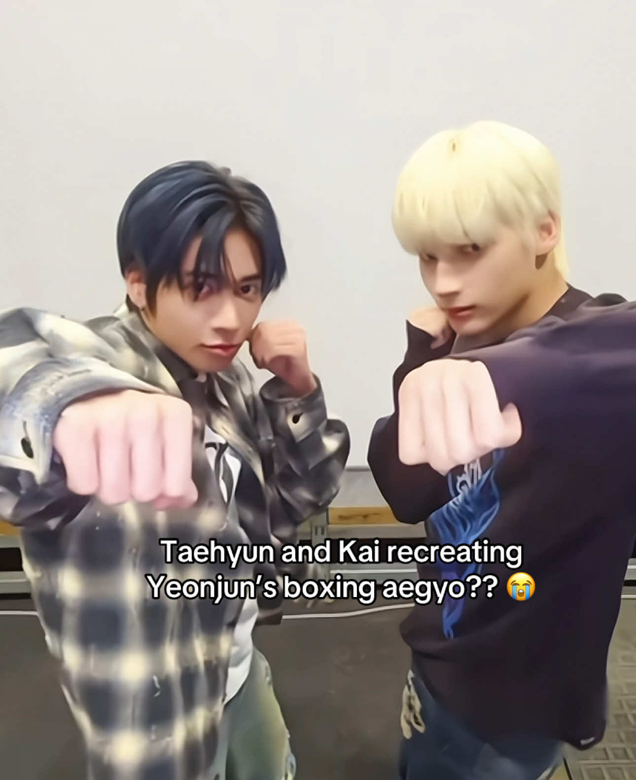 The maknaez teasing their hyung 😭 || #txt #tomorrow_x_together #kpop #music #fyp 