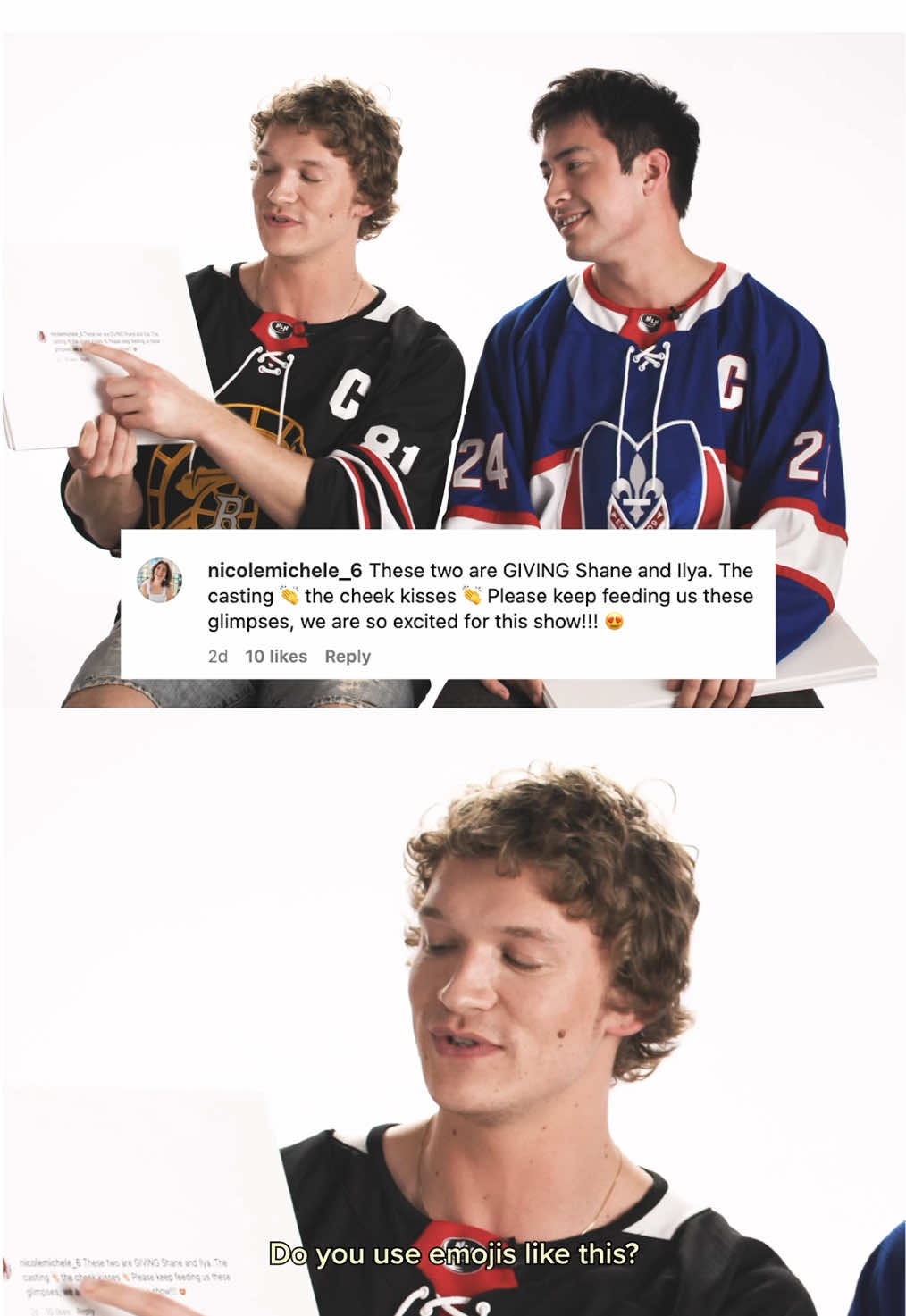 The cheek kisses! 🥰  Watch the two-episode premiere of #HeatedRivalry Nov 28 only on @cravecanada 