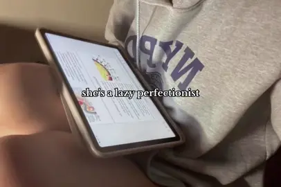 she’s a lazy perfectionist #studytok #motivation #studywithme #studytokaesthetic #studymotivation 