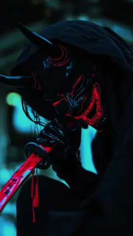 ✯ 𝔇 𝔞 𝔱 𝔲 𝔯 𝔞 ✯  Oni Mask Crew. Dark Cyberpunk Aesthetic. #datura #cyberpunk #dystopian #cybercore #cinematic  