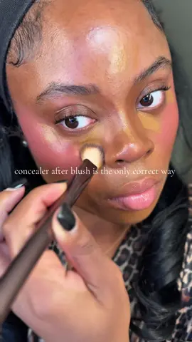 the only correct way #blush #concealer 