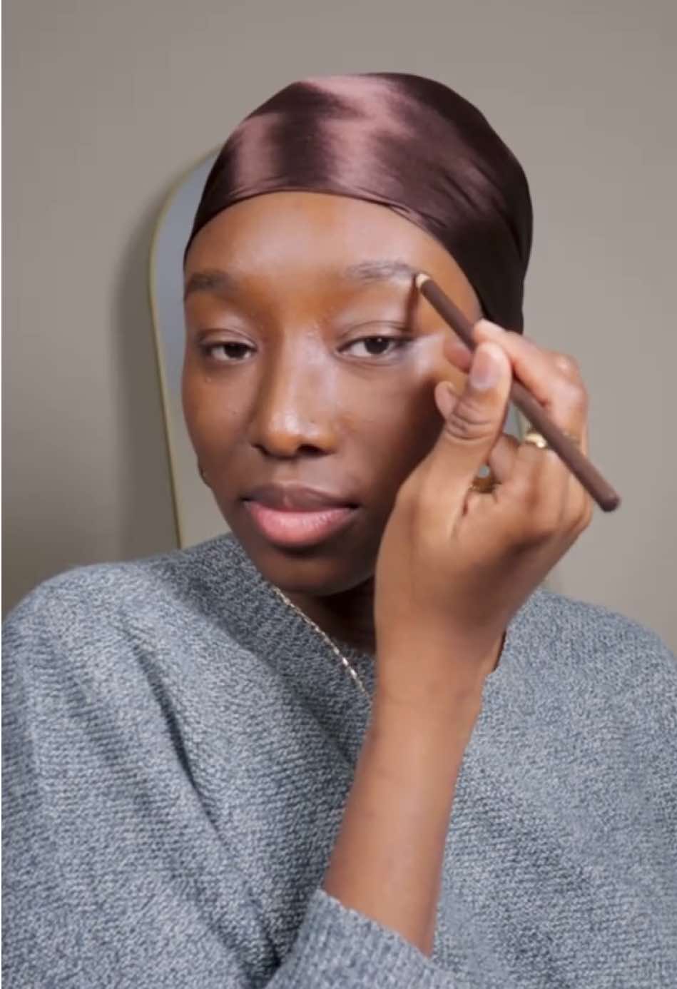 Sit Down and Learn. You’re a lady oh stop embarrassing me okay!  anyways, love you!  . Products Used  @Youth To The People Adaptogen Deep Moisture Cream @Kiehl's Since 1851 Better Screen UV serum  @Thrive Global lamination lifting brow gel   @Sephora Collection Microsmoothing powder (75) @Fenty Beauty Blush (raisin standardz ) Gloss Bomb in Riri  @e.l.f. Cosmetics Finishing Spray  . #makeuptutorial #fypシ  