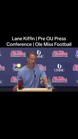 Ole Miss Football Head Coach Lane Kiffin holds press conference prior to OU game. #football #sports #SEC