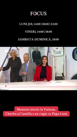 Regele Charles și Regina Camilla au făcut istorie la Vatican, într-o întâlnire ce marchează o apropiere rară între biserica anglicană și biserica catolică  #primatv #focusprimatv