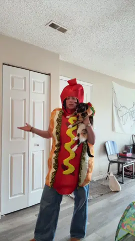 nobody wanted to tell us ??? #hotdog #halloween #halloweencostume #foryoupage 