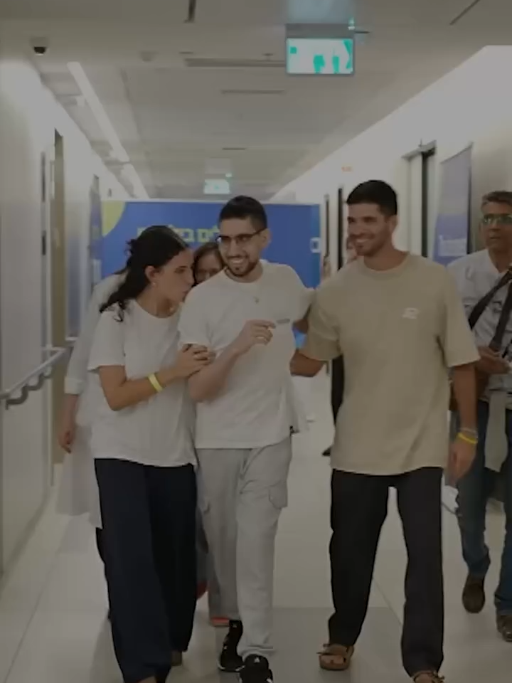 Childhood friends Guy Gilboa-Dalal and Evyatar David were kidnapped by Hamas on October 7th, 2023. Separated and tortured in Hamas captivity for two years, Guy and Evyatar are finally free and together again. Welcome home! 🎥 @gpo_israel via @stand_with_us