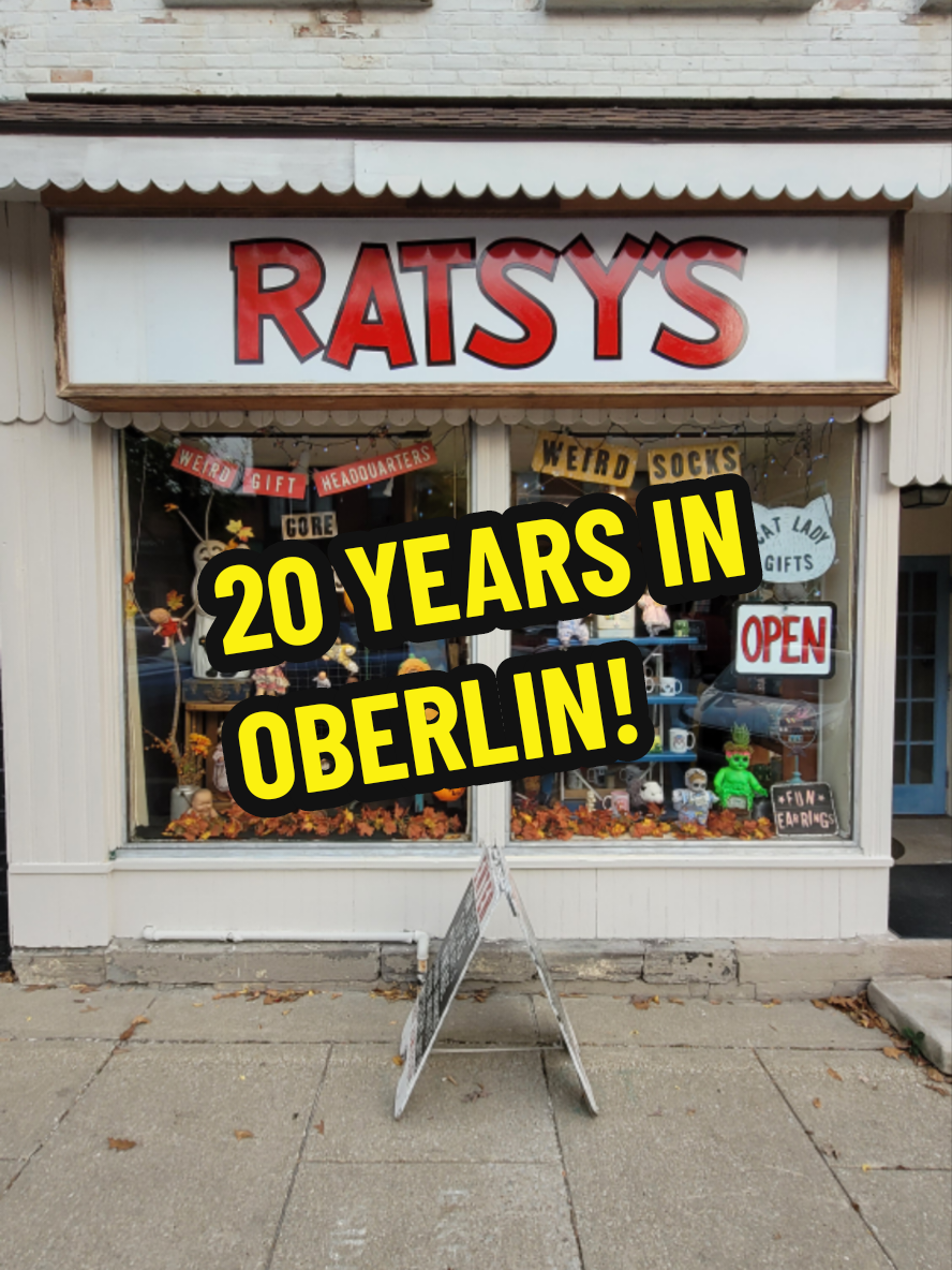 Ratsy's Store has been in Oberlin, Ohio, for 20 years!!!  A small business miracle! Thanks to all of the kind customer people who have continued to shop in my store! #ratsys #oberlin #ohio #shopsmall #20yearsandcounting❤️ 