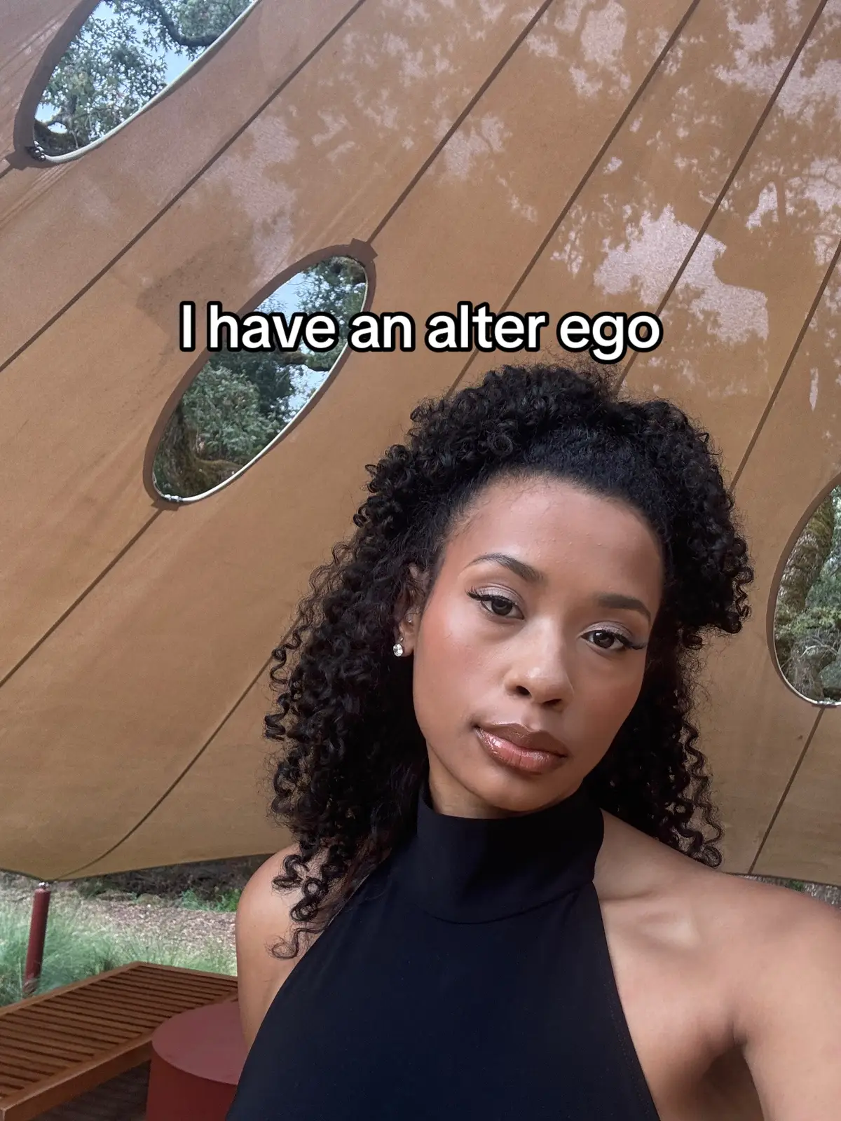 The #alterego trend #curlytostraight 