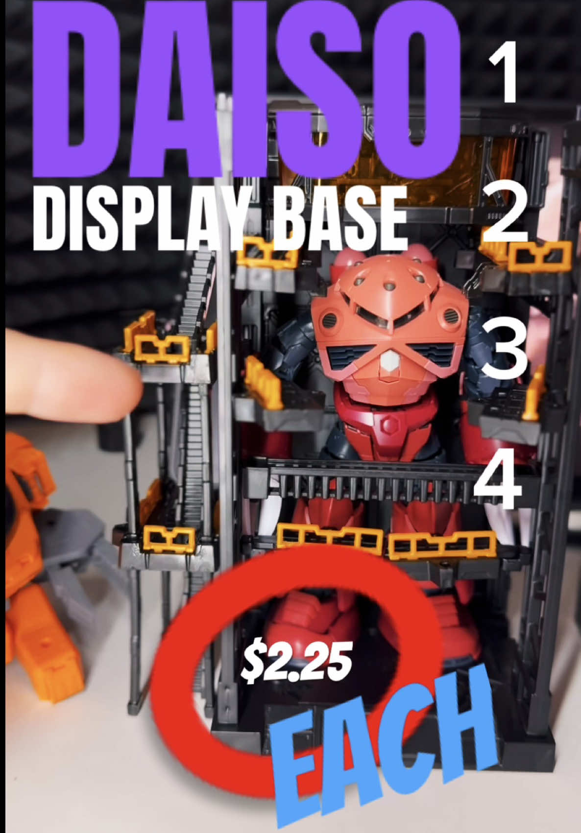 Daiso Gundam displays with accessories! #gunpla #animeedit #plamo #anime #gundamtiktok 