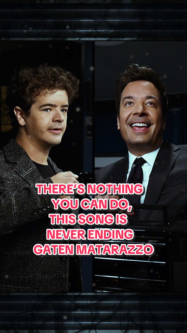 There’s nothing you can do, this song is never ending Gaten Matarazzo #FallonTonight #TonightShow #GatenMatarazzo #StrangerThings #JimmyFallon 