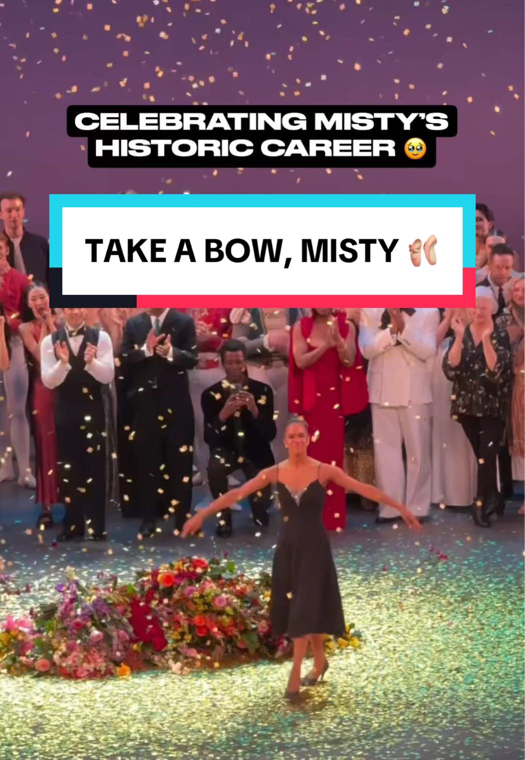 The first African American principal dancer puts her pointe shoes on the shelf 🩰 Smell all your flowers, @Misty Copeland 💐 #mistycopeland #ballet #dancetok #pointe #dancer 
