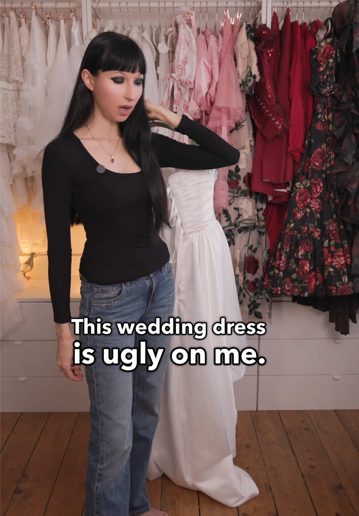 From ugly thrifted wedding dress to cute occasion dress #letsgetdressed 