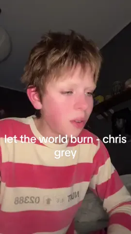 why’s my cheek so damn red #cover #singing #fyp #lettheworldburn #chrisgrey 
