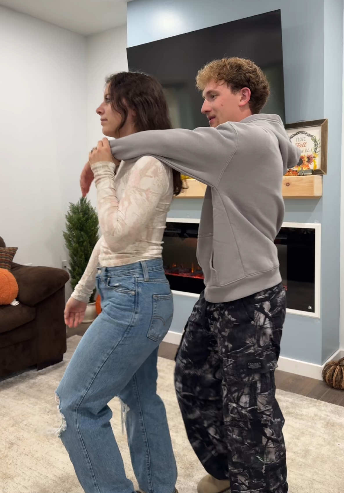 Made him do this with me 😅❤️ #couple #Relationship #couplesgoals #fyp #lukeandalexis 