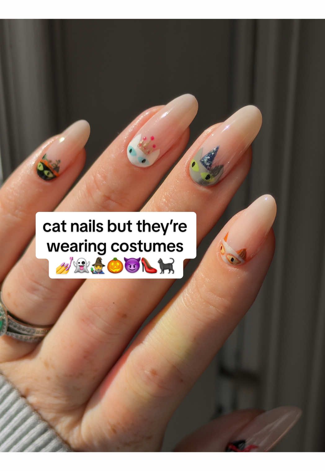 my best idea yet, i fear 🤭🎃👸🏻👻💅  🎃 this is my submission to be your favorite nail artists’ favorite nail artist ;) but no fr, maybe my lane is weirdly specific and niche nail looks instead of whatever ombre/3Dflower/polka dot thing is trending and I think I’m pretty happy with that, bc who else do you know who would do 5 different cat breeds in tiny halloween costumes? If you know anyone else lmk but I’d love to follow other weirdly specific nail besties:) Which nail is your favorite?  Also I’m trying a new method of collecting all the supplies and links I use for a nail look, let me know what you think! And use this emoji to let me know if anyone actually reads the description box: 🐈‍⬛ 🎃 What I Used: https://benable.com/thegraytergood/cats-in-costumes-nails (go to the community tab or screenshot this and tap the link in your camera roll to access the links!) ~~~~~~~~~~~~~~~~~~~~~~~~~~~~ 💻 Website: thegraytergood.net 📸 Instagram: instagram.com/thegraytergood 📱 TikTok: tiktok.com/@thegraytergood?lang=en 👻 Snapchat: snapchat.com/add/thegraytergoood #nails #nailinspo #nailtutorial #nailart #halloweennails  cat nails