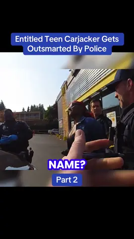 Entitled Teen Carjacker Gets Outsmarted By Police #copusa🚔🇺🇸 #policeofficer #foryou #police #cops 
