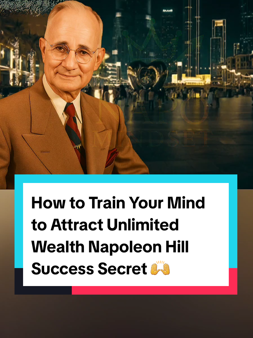 how to train your mind to attract unlimited wealth Napoleon Hill Success Secret 🙌  #fypシ #mindset #napoleon #unfreezmyaccout 