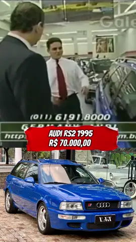 O ano era 1998 e o salário mínimo era 100 reais. #audi #gearhead #turbo 