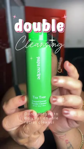 #CapCut #doublecleansing #doblelimpieza #cuidadofacial #skincare 