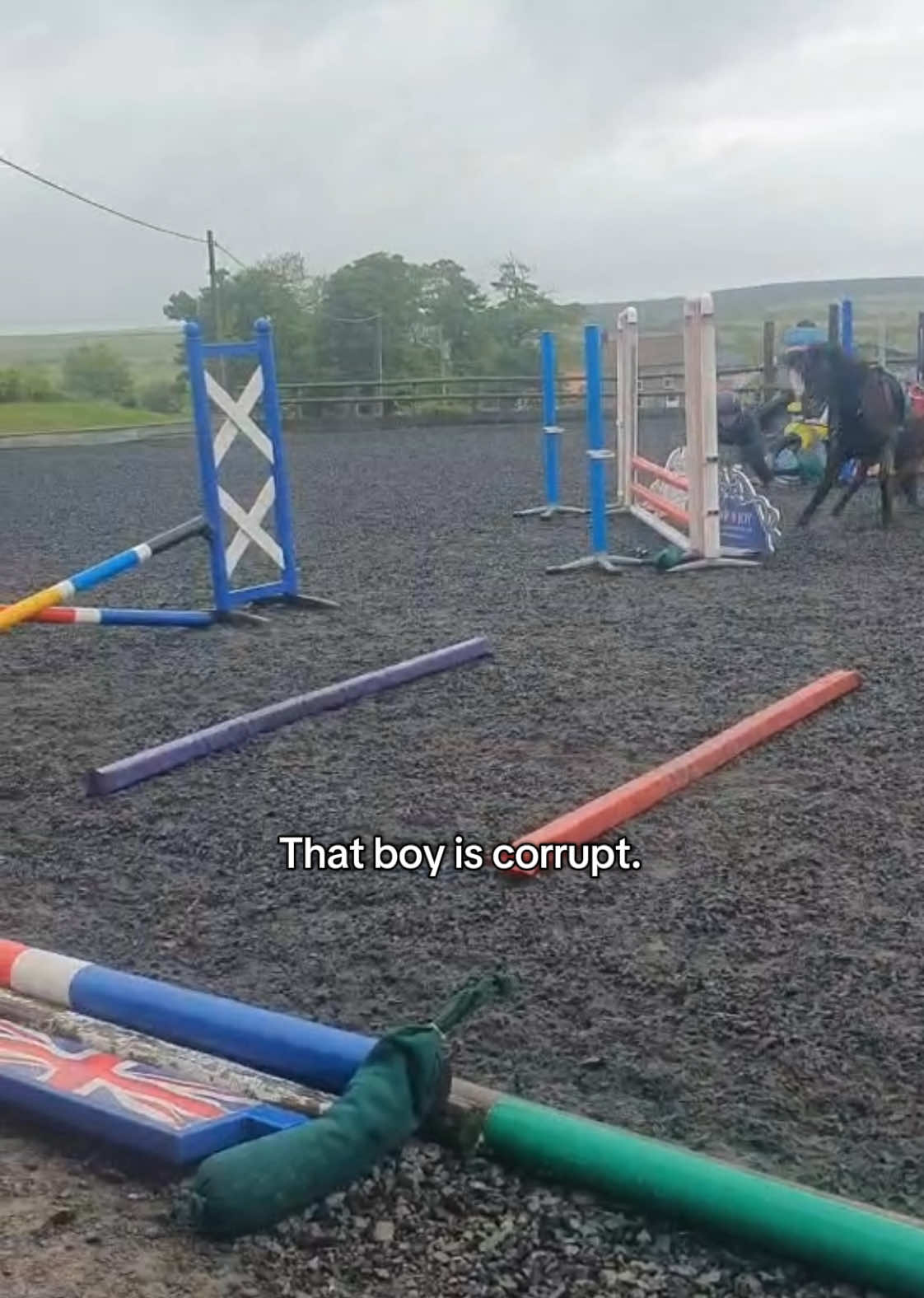 Heavy on ptsd on the daily. I promise i dont always fall off these are old vids😭😭😔  #fall #equestrian #fyp #likе #henry 