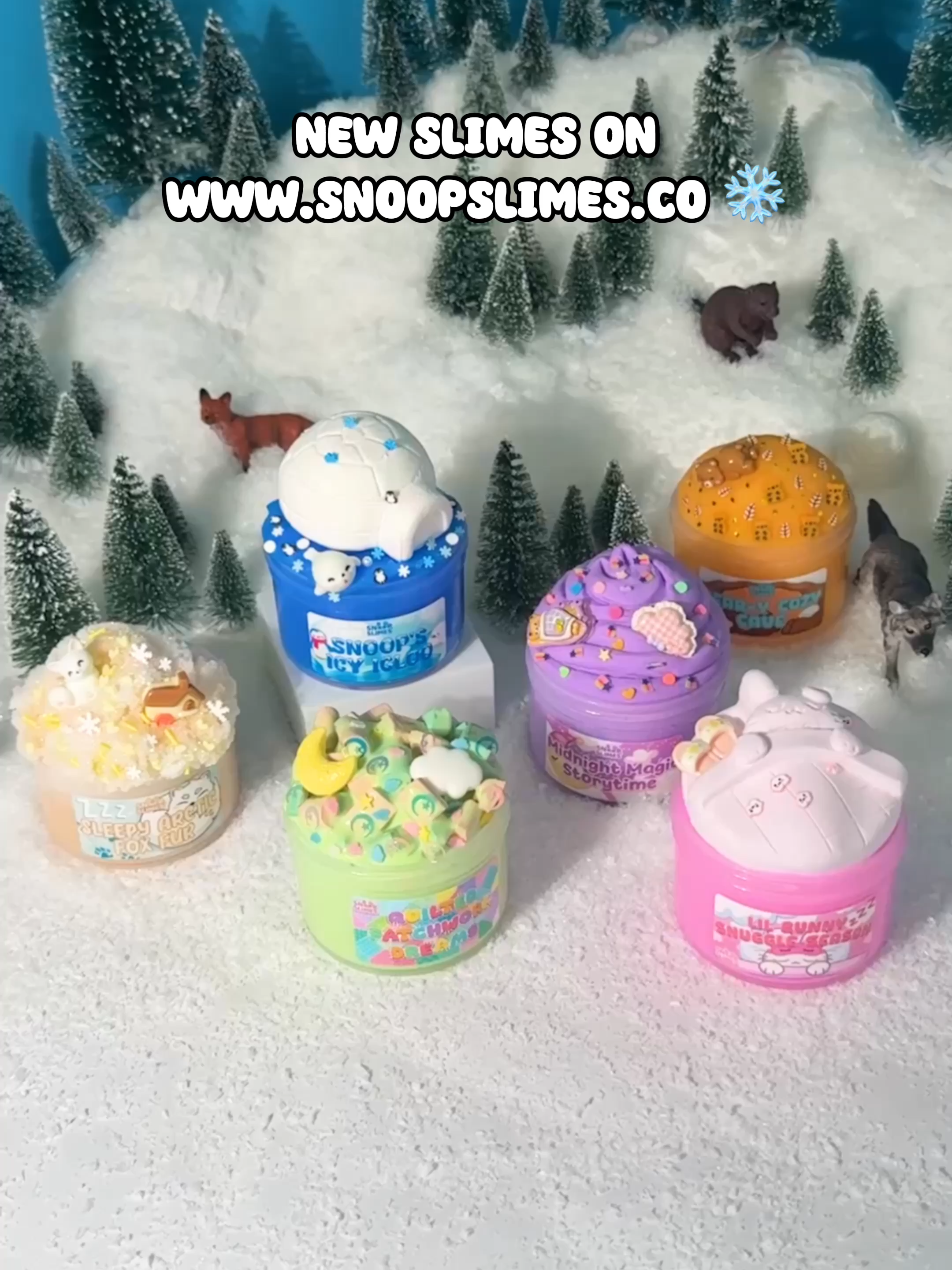 The coziness just kicked in 💤🧸 The Hibernation Mode Collection is now live! ❄️☕💗 From buttery spreads to fluffy clouds, it’s all about those chill winter vibes ❄️ Now live at snoopslimes.co (link in bio!) 🤍 #slimerestock #snoopslimes #slimeasmr #slime #asmr #oddlysatisfying #slimeaesthetic #slimetok #wintervibes #cozyszn #hibernationmode