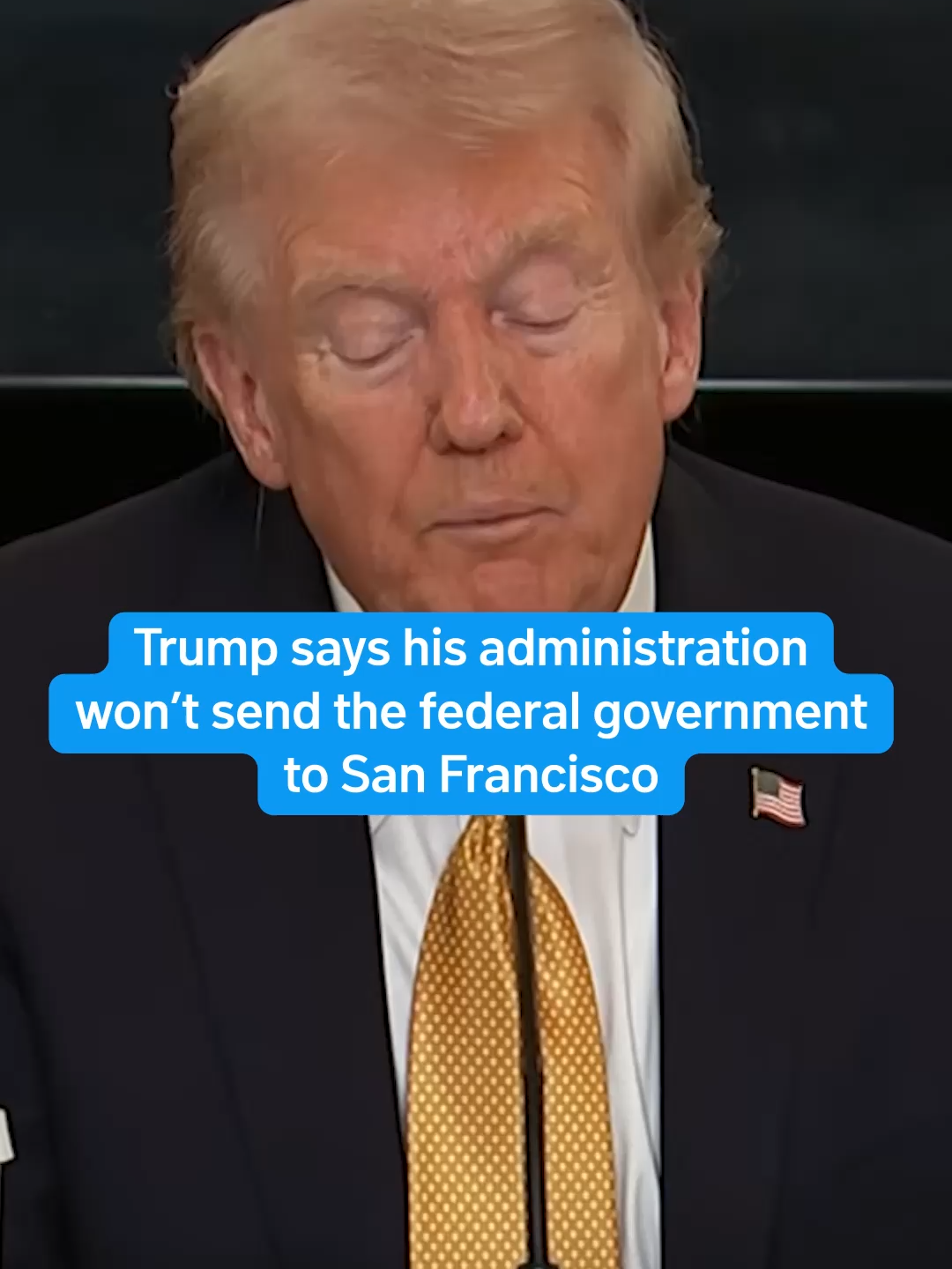 President Trump explains his decision to call off plans for federal agent deployment in San Francisco. #sanfrancisco #bayarea