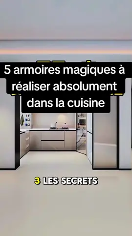 5 armoires magiques à réaliser absolument dans la cuisine#dicoration #design #tiktokfrance #inspiration #foryoupage♥️♥️ 