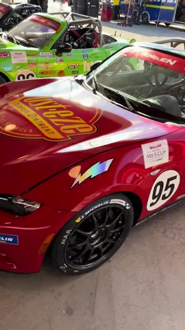 Rays wheels on the MX-5 Cup car. 