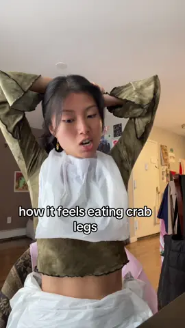 like why is so physical and primal. worth it though #seafoodboil #crab #FoodTok #struggle #triumph #strength #hunter #gatherer #real #victory #meat #yay 