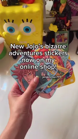 New jojo’s bizarre adventure stickers now live on my online shop! #jojosbizarreadventure #jjba #stickershop #animestickers #jjbafanart 