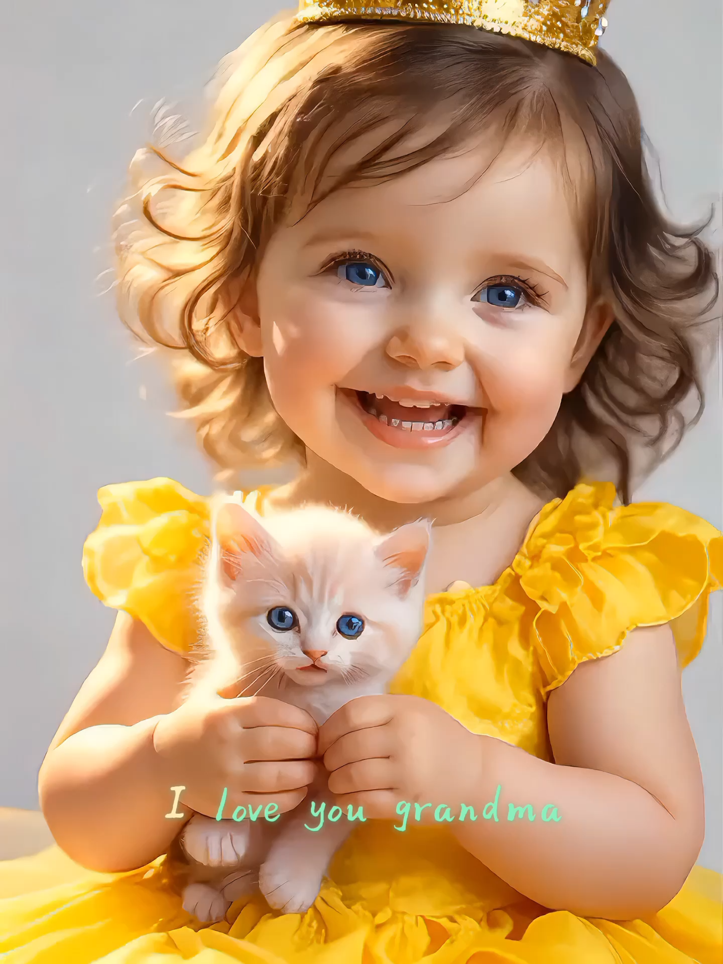 Adorable girl sings 