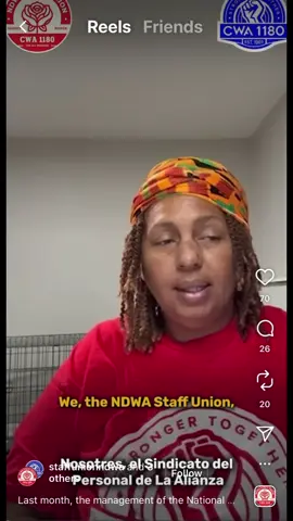 Thank you to @HollyJSinclair🆘🇺🇸 for telling me about the Union Busting tactics at NDWA! Solidarity with the workers! #solidarity #union 
