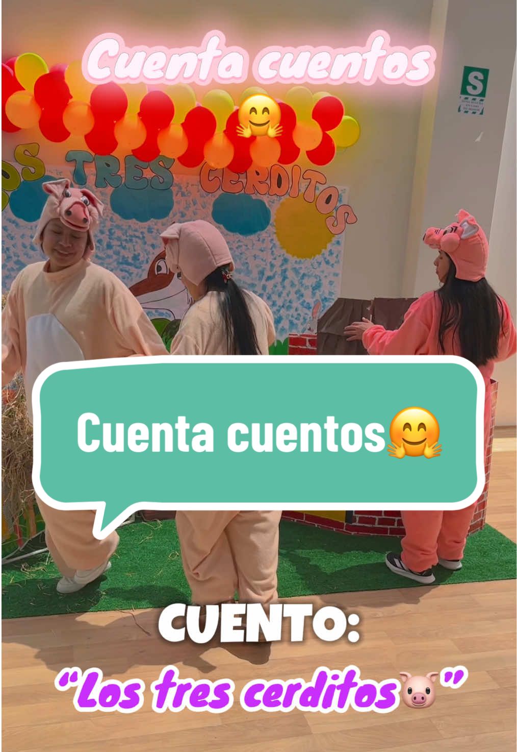 Cuenta cuentos “Los 3 cerditos🐷” Esta actividad dramatizada por nuestras misses de la sede Jicamarca fue un éxito acompañada de muchas risas que nuestros pequeños disfrutaron🤗🤩 #niños #kinder #cuentos #divertido #disfraz 