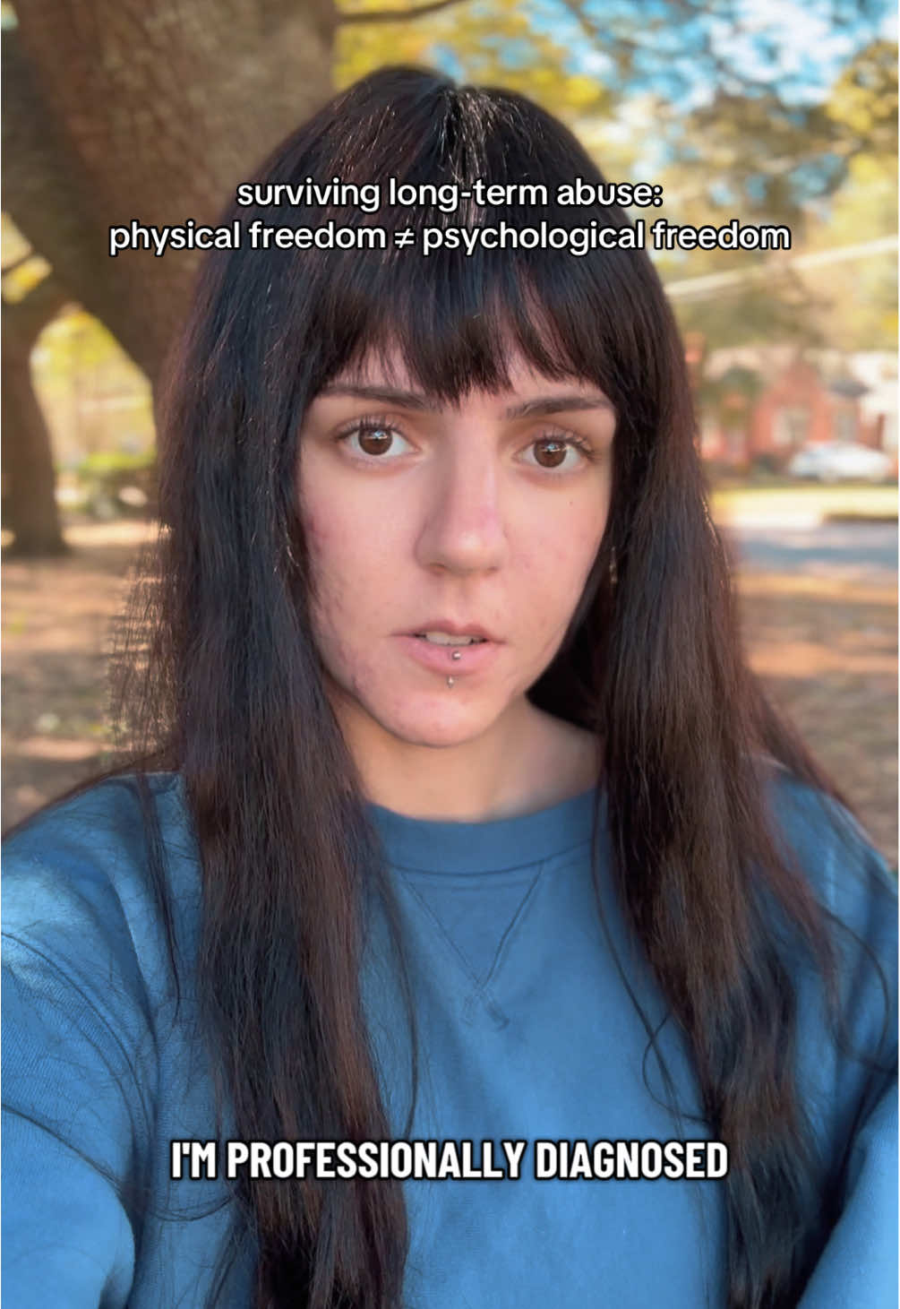 I escaped but wouldn’t say I’m free. It’s exhausting having to fight for my psychological freedom every fucking day.  I don’t want to go into details, but I’m still pretty damn brainwashed by them.  #complexptsd #cptsd #dissociativeidentitydisorder #childhoodtrauma #ptsd 