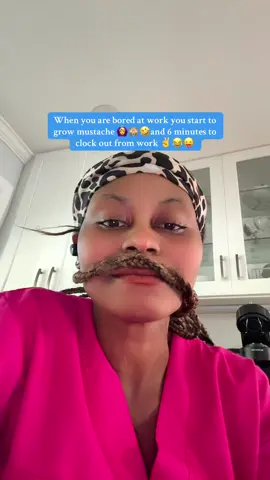 When you are bored at work you start to grow mustache 🙆‍♀️🙈🤣and 6 minutes to clock out from work ✌️😂😛#creatorsearchinsights #Viral #everyone #goviralvideo #trendingvideo 