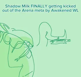 shadow milk out of the arena meta 🥀 #cookierun #cookierunkingdom #shadowmilkcookie #whitelilycookie #cookierunfanart 